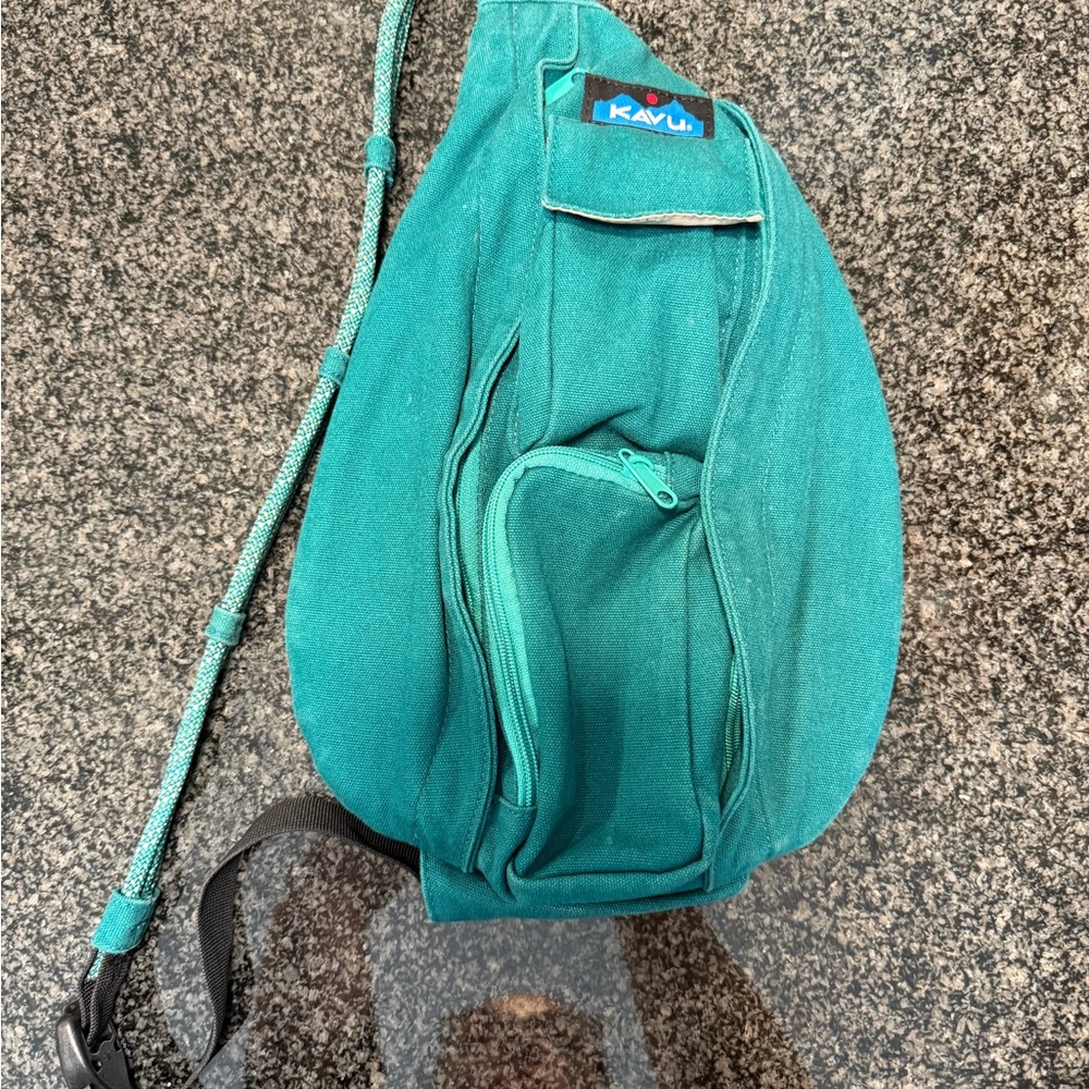 KAVU Teal Rope Sling Bag - Women's Crossbody